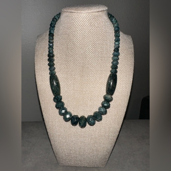 Teal apatite beaded necklace By Jay King - Picture 2 of 12